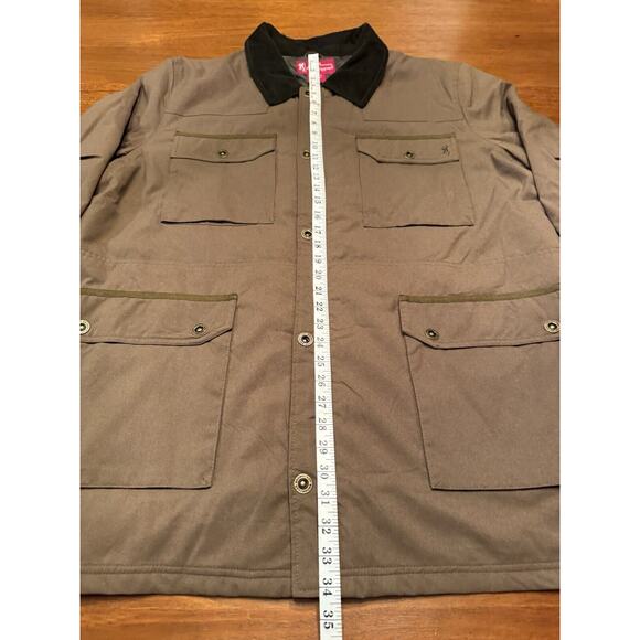 XXL John Browning Heritage Collection Denning Quilted Shirt Jacket Brown Hunting - Picture 8 of 11